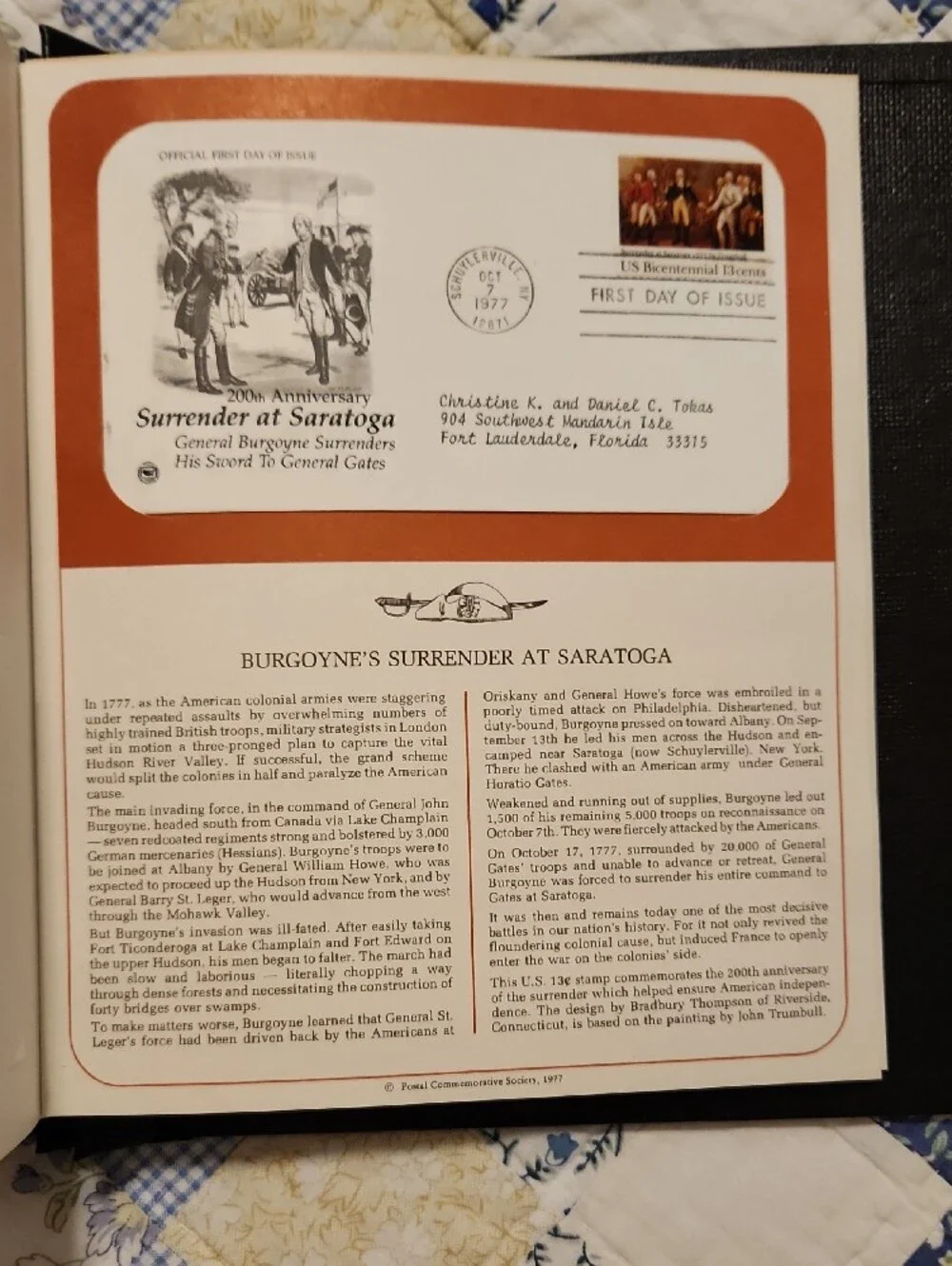 U.S. First Day Covers & Special Covers Collector Album - Black